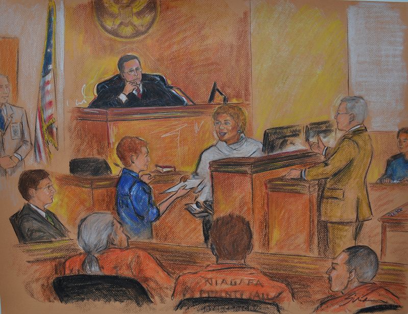Recent Courtroom Drawing