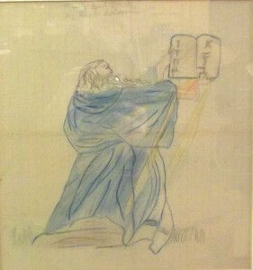 Moses (1958) Colored Pencil